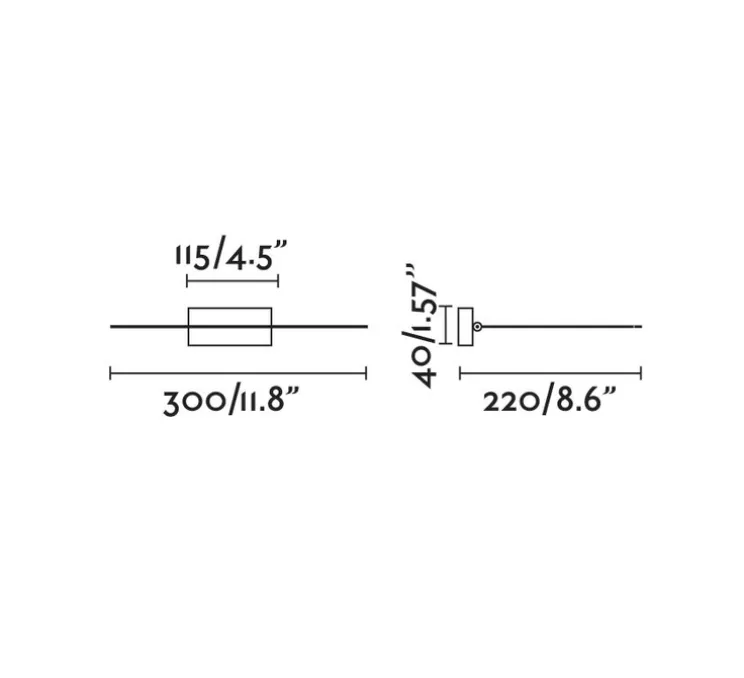 Applique pour tableaux, Magritte, 6W, noir, LED, 3000K, 380lm, L30cm, H4cm - FARO