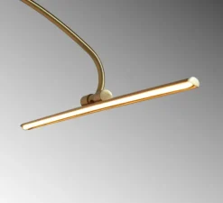 Applique pour tableaux, Paris, Laiton Brossé vernis mat, LED, 3000K, IP44, L53cm, H14cm - Tekni Led