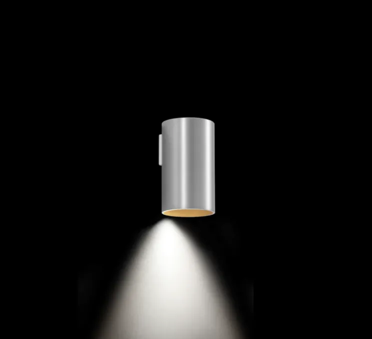 Applique, RAY mini 1.0, aluminium brossé, Ø6,7cm, H11,5cm - Wever&Ducré