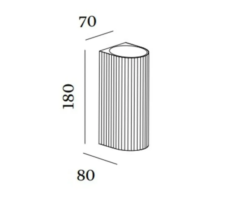 Applique, Trace 2.0, noir (intérieur or), LED, dim, 2700K, 1060 lm, L7cm, H18cm - Wever&Ducré