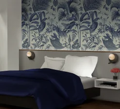 Applique, Tribeca avec bras de lecture, albâtre, noir, LED, 2700K, 270lm, Ø20cm, H25cm - Alma light