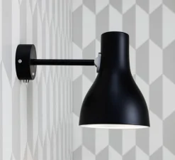Applique, Type 75, mini, noir, interrupteur, Ø13cm, H19cm - ANGLEPOISE