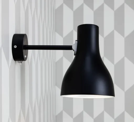 Applique, Type 75, mini, noir, interrupteur, Ø13cm, H19cm - ANGLEPOISE