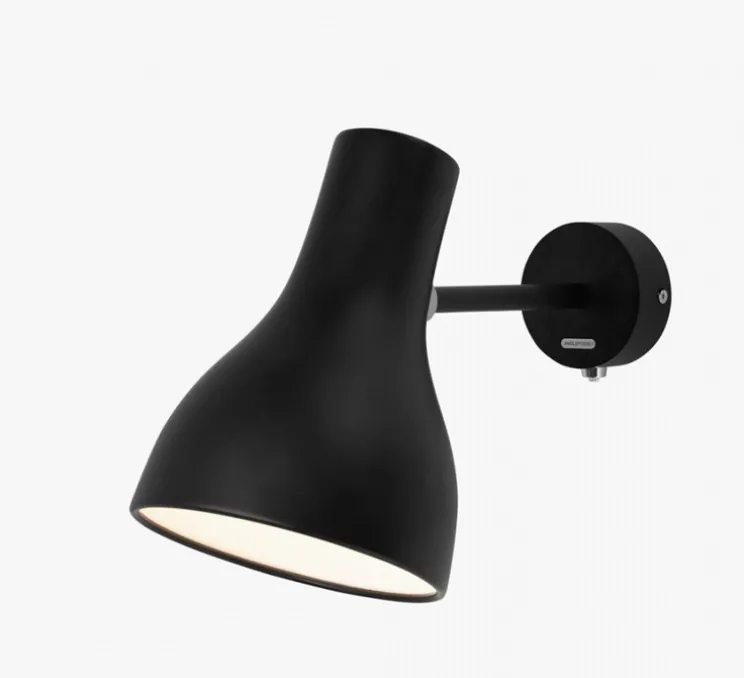 Applique, Type 75, mini, noir, interrupteur, Ø13cm, H19cm - ANGLEPOISE