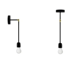 Applique u plafonnier, Light.036, noir, L42cm, H34,9cm - Zangra