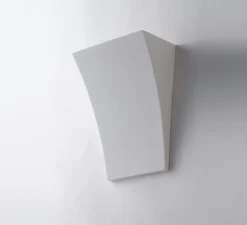 Applique, Vertbois, plâtre, prêt à peindre, Andrea, blanc, L19cm, H25cm - Nedgis