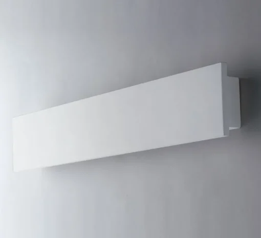 Applique, Vertbois, plâtre, prêt à peindre, Anaïs L, blanc, LED, 3000-4000K, 2200 lm, L60cm, H8cm - Nedgis