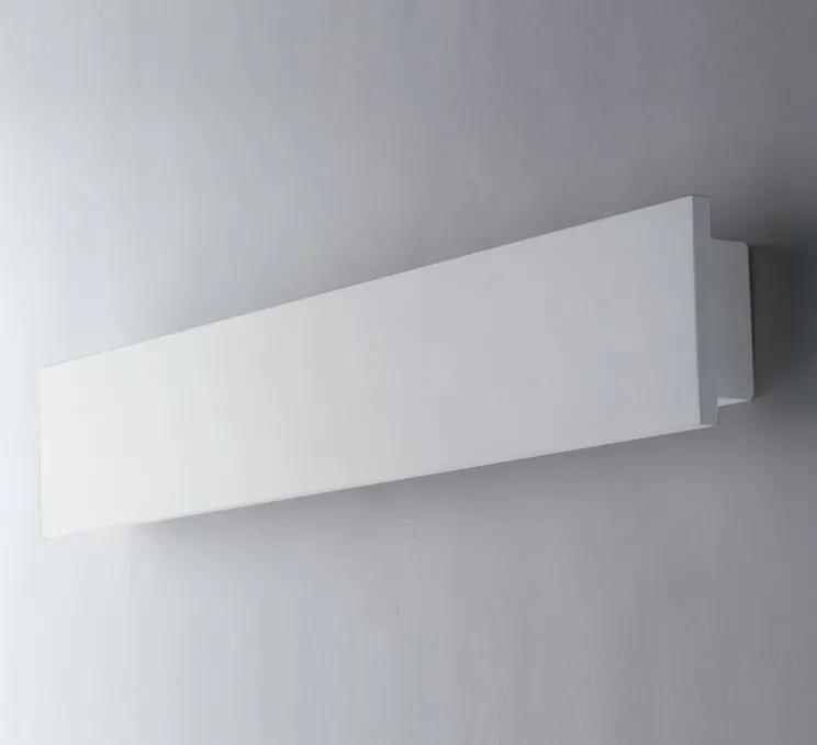 Applique, Vertbois, plâtre, prêt à peindre, Anaïs L, blanc, LED, 3000-4000K, 2200 lm, L60cm, H8cm - Nedgis