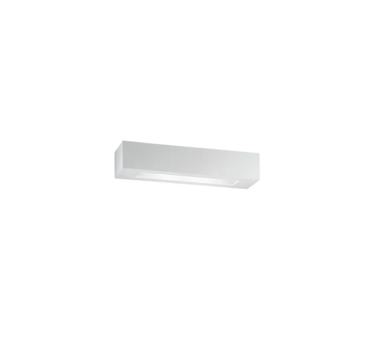 Applique, Vertbois, plâtre, prêt à peindre, Claire M, blanc, L36cm, H7cm - Nedgis
