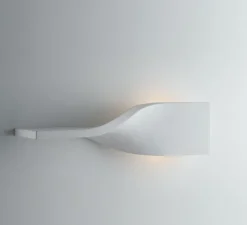 Applique, Vertbois, plâtre, prêt à peindre, Ingrid, blanc, L36cm, H11cm - Nedgis