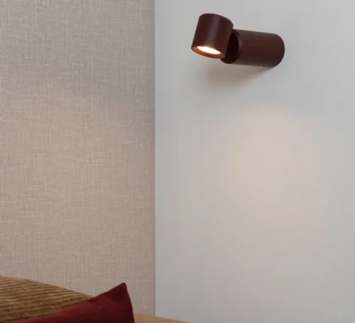 Applique/Lampe à poser, Milan, burgundy, LED, dim, 3000K, Ø6,5cm, H19cm - It's about Romi
