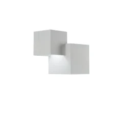 Applique,Vertbois, plâtre, prêt à peindre, Charlotte Square Double, blanc, L19,5cm, H16cm - Nedgis