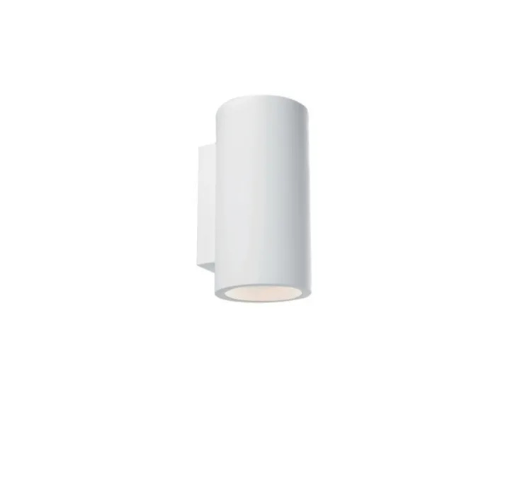 Applique,Vertbois, plâtre, prêt à peindre, Isaline L, blanc, Ø12cm, H24cm - Nedgis