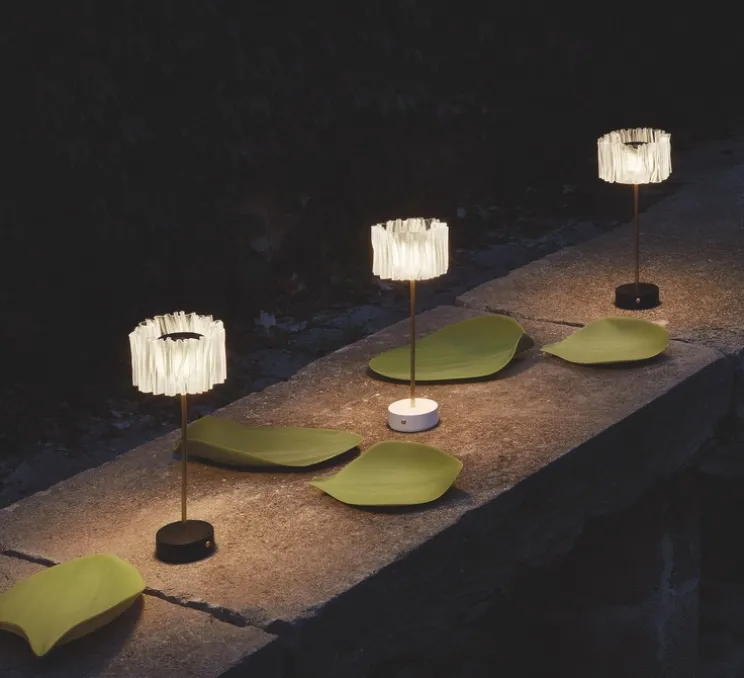 Baladeuse, Accordéon, noir, laiton, LED, dim, 2700K, 150 lm, Ø13cm, H32,7cm - Slamp