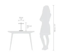 Baladeuse, Asteria Move, anthracite, LED, 3000K, 5-60lm, Ø20cm, H30,6cm - Umage