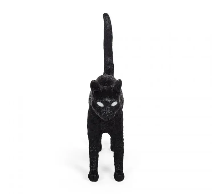 Baladeuse, Chat, Jobby the Cat Lamp, Felix noir, LED, 3300K, lm, L46cm, H42cm - Seletti