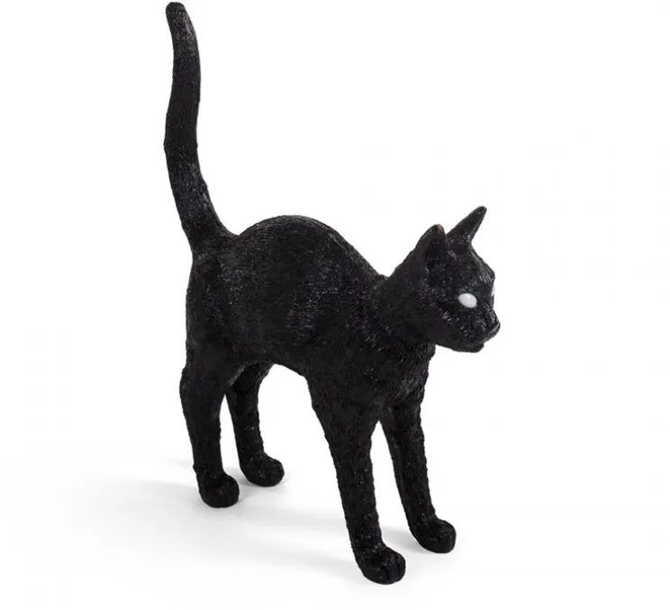 Baladeuse, Chat, Jobby the Cat Lamp, Felix noir, LED, 3300K, lm, L46cm, H42cm - Seletti