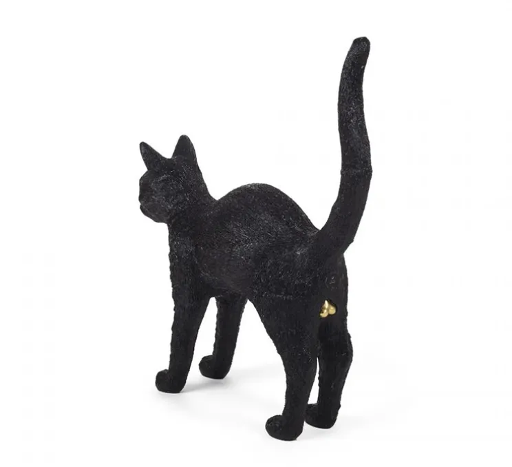 Baladeuse, Chat, Jobby the Cat Lamp, Felix noir, LED, 3300K, lm, L46cm, H42cm - Seletti