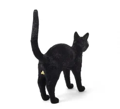 Baladeuse, Chat, Jobby the Cat Lamp, Felix noir, LED, 3300K, lm, L46cm, H42cm - Seletti