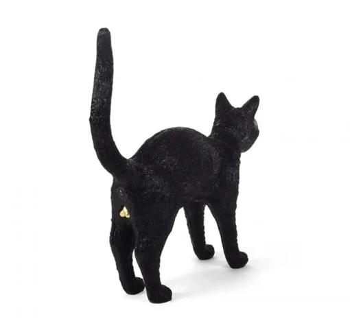 Baladeuse, Chat, Jobby the Cat Lamp, Felix noir, LED, 3300K, lm, L46cm, H42cm - Seletti