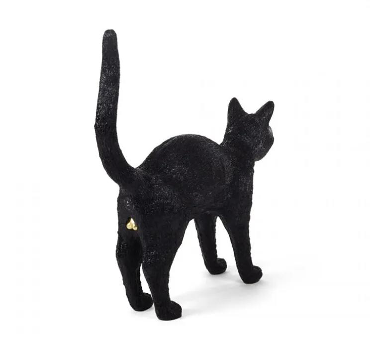 Baladeuse, Chat, Jobby the Cat Lamp, Felix noir, LED, 3300K, lm, L46cm, H42cm - Seletti