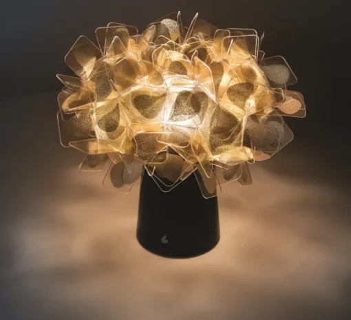 Baladeuse, Clizia Mama Non Mama, noir et or, LED, dim, 2700K, 150 lm, Ø27cm, H25cm - Slamp