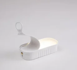 Baladeuse, Daily Glow Sardina, boîte de sardines, blanc, LED, 3000K, 35lm, L18cm, H16,5cm - Seletti