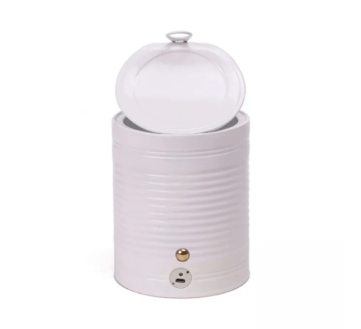 Baladeuse, Daily Glow Tomato, boîte de conserve, blanc, LED, 3000K, 35lm, L18cm, H16,5cm - Seletti