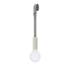 Baladeuse, d'extérieur, Lampe H24 avec sangle de suspension, Gris Argile, IP54, LED, 3000K, 70 lm, Ø11,5cm, H126,5cm - Fermob
