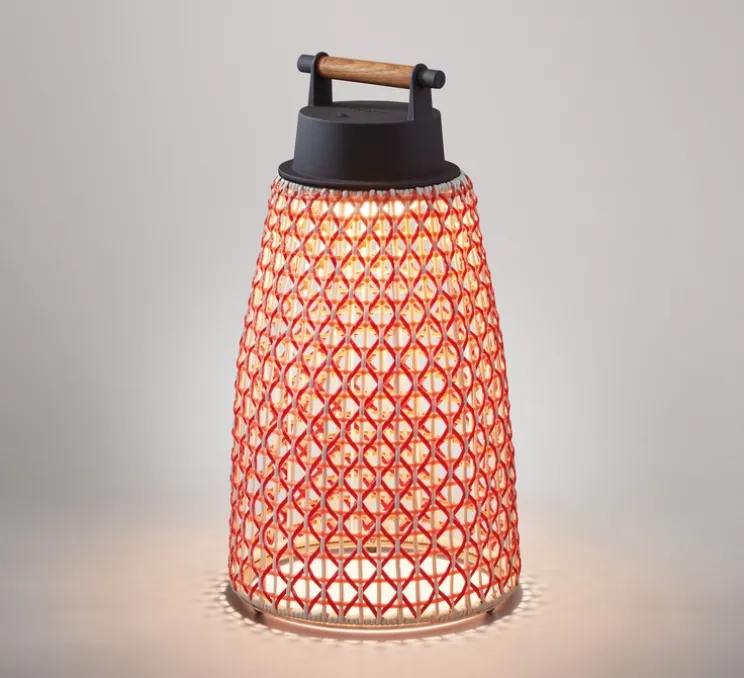 Baladeuse, d'extérieur, Nans M/41/R Outdoor, Brun graphite - Teinte rouge, IP65, LED, 2700K, 460 lm, Ø20.8cm, H40.5cm - Bover