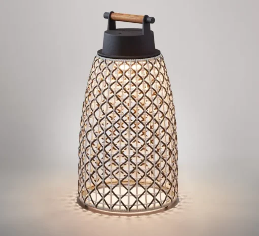 Baladeuse, d'extérieur, Nans M/49/R, Brun graphite - Teinte marron, IP65, LED, 2700K, 163 lm, Ø25.8cm, H48.4cm - Bover