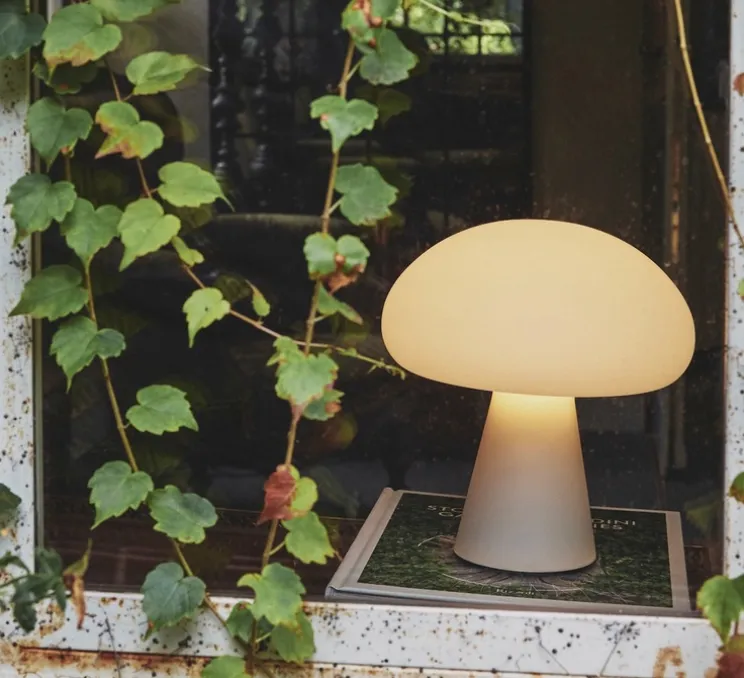 Baladeuse, d'extérieur, Obello, blanc, 1000 lm, Ø22cm, H24cm - Gubi