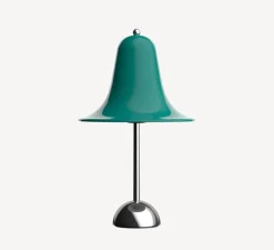 Baladeuse d'extérieur, Pantop 23, USB-C, bleu sarcelle foncé, IP44, Ø18cm, H30cm - Verpan