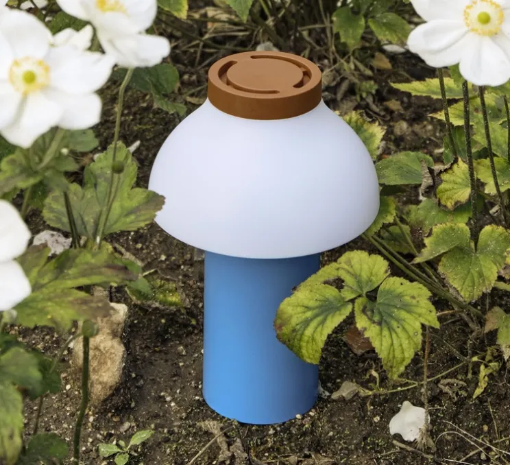 Baladeuse, d'extérieur, PC, portable, bleu ciel, blanc, IP44, LED, dim, 2800k, 220 lm, Ø14cm, H22cm - Hay