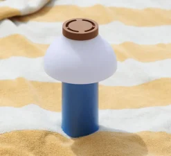 Baladeuse, d'extérieur, PC, portable, bleu ciel, blanc, IP44, LED, dim, 2800k, 220 lm, Ø14cm, H22cm - Hay