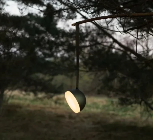 Baladeuse, d'extérieur, Sphere Adventure, vert profond, IP67, LED, dim, 2700K-3300K, 350 lm, Ø14cm, H9,5cm - New Works