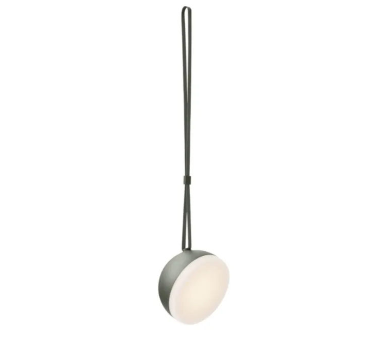 Baladeuse, d'extérieur, Sphere Adventure, vert profond, IP67, LED, dim, 2700K-3300K, 350 lm, Ø14cm, H9,5cm - New Works