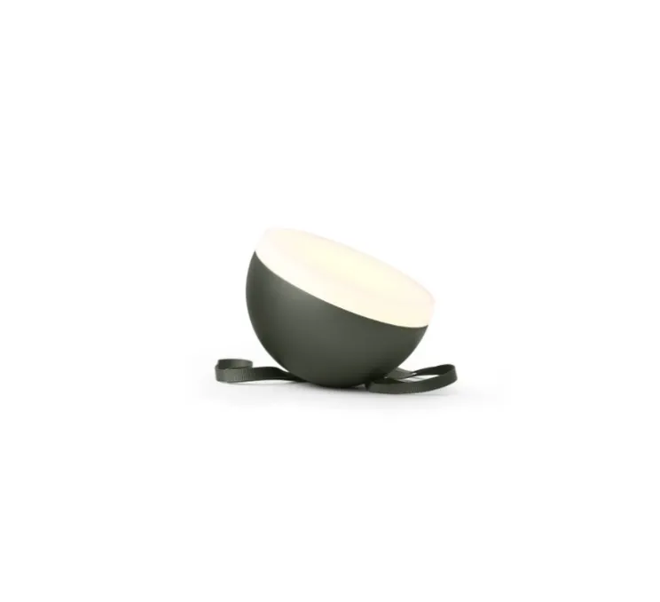 Baladeuse, d'extérieur, Sphere Adventure, vert profond, IP67, LED, dim, 2700K-3300K, 350 lm, Ø14cm, H9,5cm - New Works