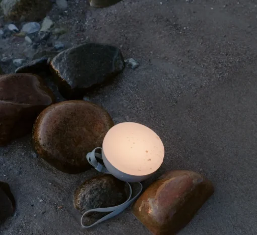 Baladeuse, d'extérieur, Sphere Adventure, gris chaud, IP67, LED, dim, 2700K-3300K, 350 lm, Ø14cm, H9,5cm - New Works