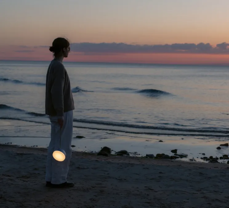 Baladeuse, d'extérieur, Sphere Adventure, gris chaud, IP67, LED, dim, 2700K-3300K, 350 lm, Ø14cm, H9,5cm - New Works