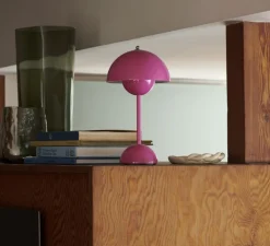 Baladeuse, Flowerpot VP9, rose tanguy, IP44, LED, dim, 2700K, 104 lm, Ø16cm, H29,5cm - Andtradition