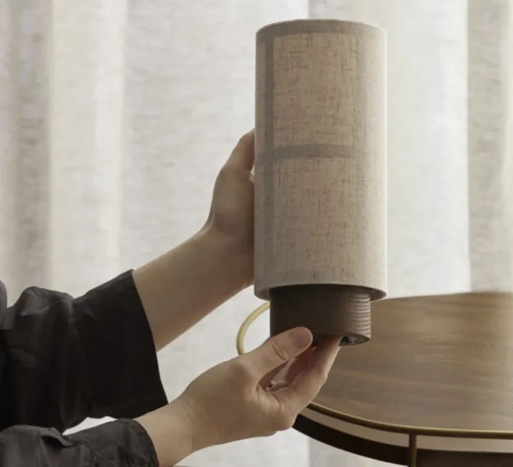 Baladeuse, Hashira, beige, LED, dim, 2700K, 150 lm, Ø10cm, H23,5cm - Audo Copenhagen