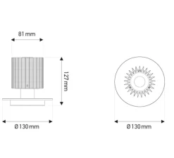 Baladeuse, In the Sun, or, LED, 2700K, 175lm, Ø13cm, H12,7cm - DCW éditions Paris