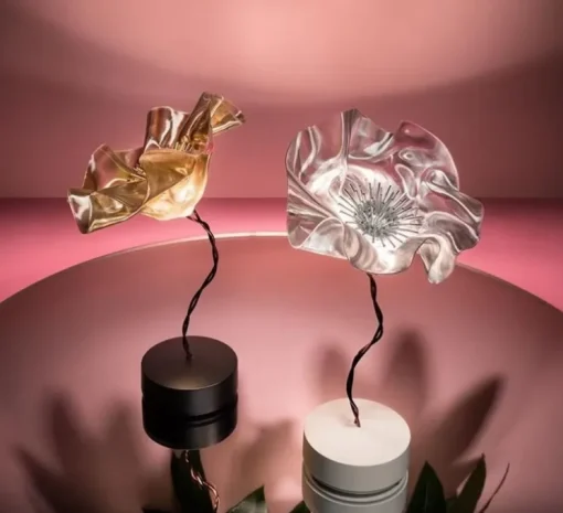 Baladeuse, La Fleur, blanc, LED, dim, 2700K, 150 lm, Ø15cm, H26cm - Slamp