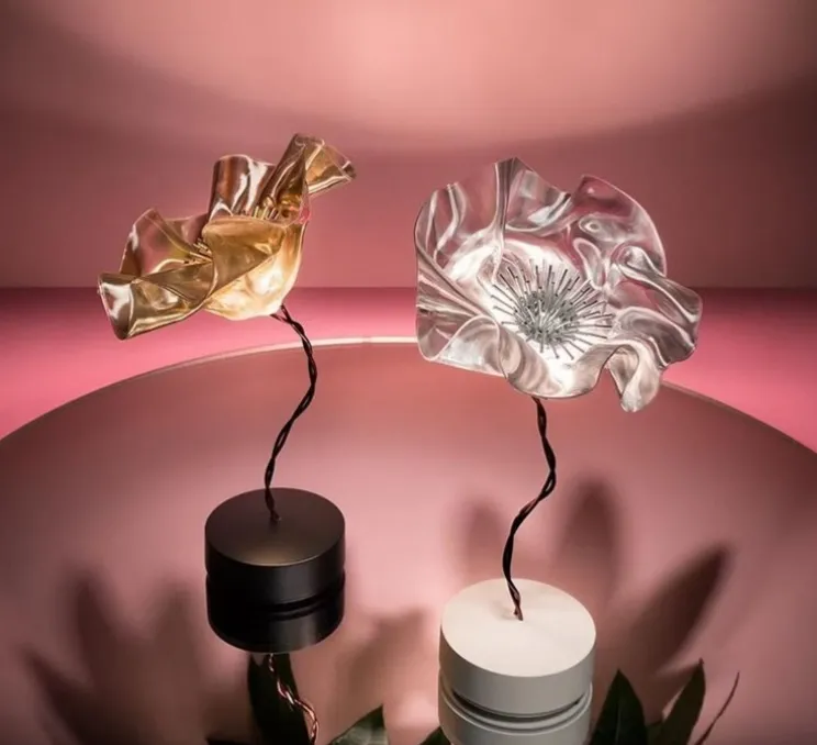 Baladeuse, La Fleur, blanc, LED, dim, 2700K, 150 lm, Ø15cm, H26cm - Slamp