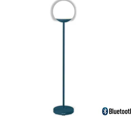 Baladeuse, Lampadaire, Mooon !, bleu acapulco, LED, 3000-6000K, 500lm, dim, IP44, Ø25cm, H134cm - Fermob