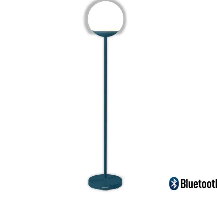 Baladeuse, Lampadaire, Mooon !, bleu acapulco, LED, 3000-6000K, 500lm, dim, IP44, Ø25cm, H134cm - Fermob