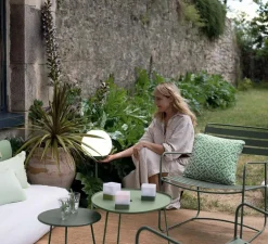 Baladeuse, Lampe à poser, d'extérieur H63 Mooon! , vert cactus, IP44, dim, 3000K-6000K, 500lm, Ø25cm, H63cm - Fermob