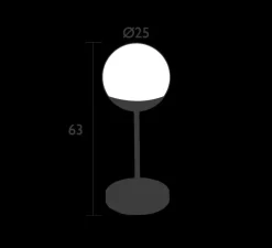 Baladeuse, Lampe à poser, d'extérieur H63 Mooon! , vert cactus, IP44, dim, 3000K-6000K, 500lm, Ø25cm, H63cm - Fermob
