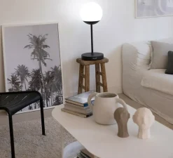 Baladeuse, Lampe à poser, d'extérieur H63 carbone, Mooon! IP44, dim, 3000K-6000K, 500lm, Ø25cm, H63cm - Fermob